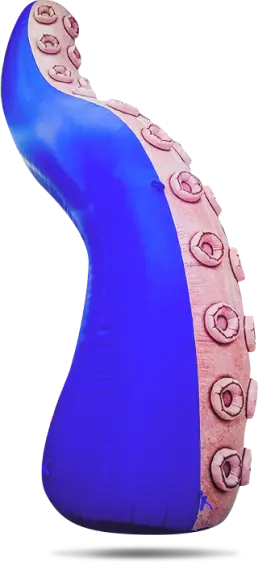 brazo de pulpo inflable