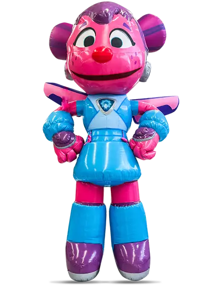 personaje inflable